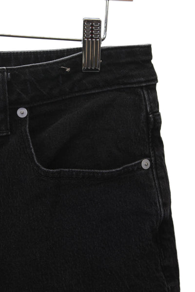 Madewell Womens Tapered Black High Rise Cotton Jeans Size 30
