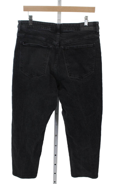 Madewell Womens Black Mom High Rise Cotton Jeans Size 31