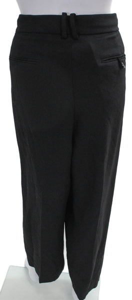 J Crew Women Dress Pants Black Solid Polyester Zip Size 18