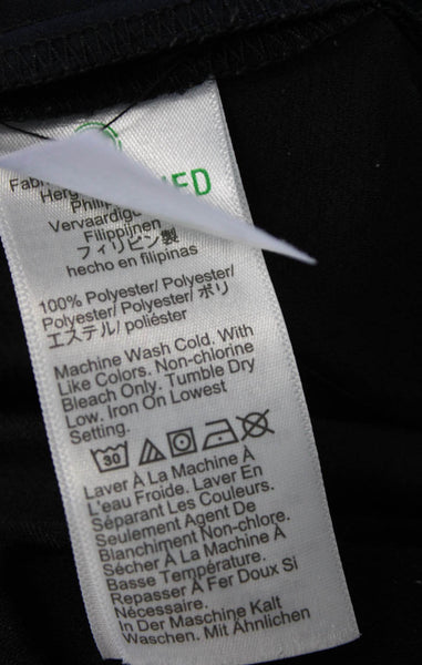 J Crew Women Dress Pants Black Solid Polyester Zip Size 18