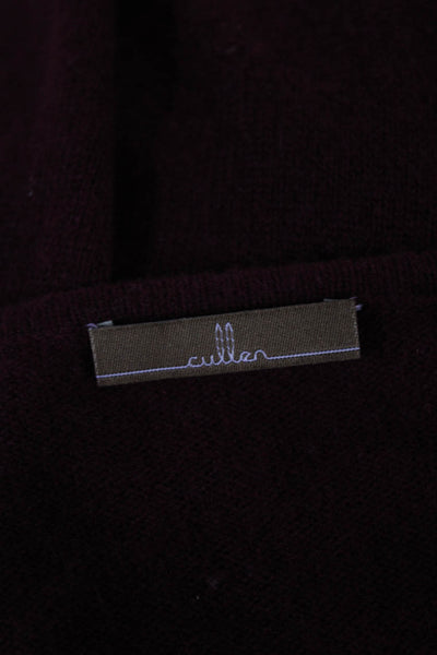 Cullen Women Sweater Dress Purple Round Neck Half Sleeve Mid-Calf Size S