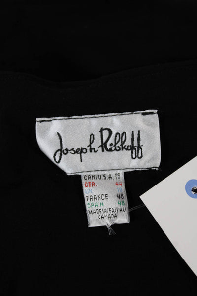 Joseph Ribkoff Women Black Cowl Neck Tank Midi Dress Size 16