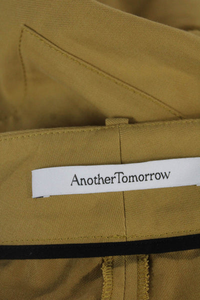 Another Tomorrow Womens Cargo Pants Brown Lyocell Blend Button Size 36