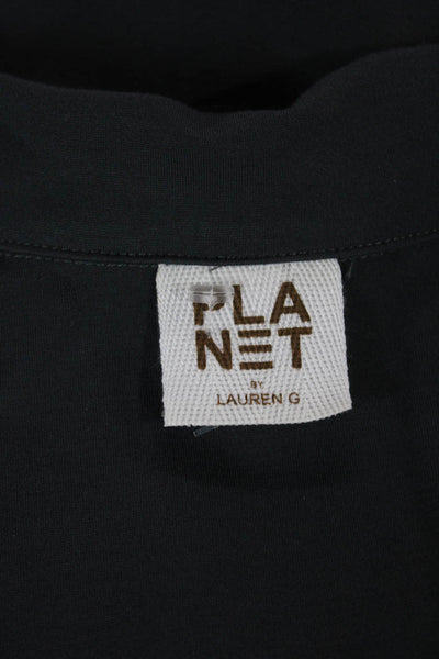 Planet by Lauren G Womens Gray Basic Jacket Button Long Sleeve Size 1