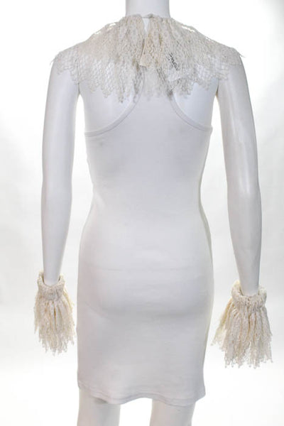Modasport Ivory Lace Ruffle Dickey Set NEW $79