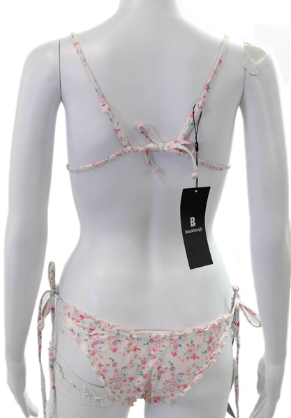 Blackbough Women Multicolor Floral Recycled Nylon Bikini Size S