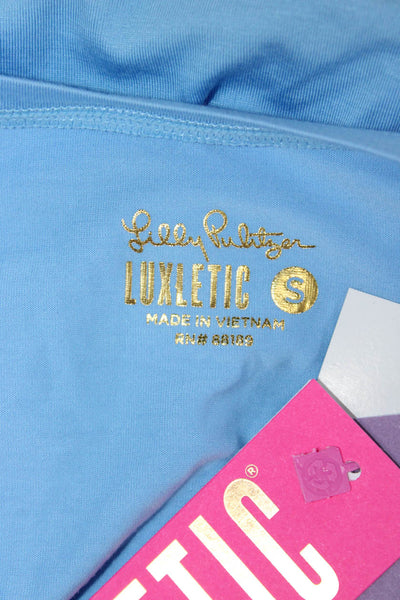 Lilly Pulitzer Womens Blue Rayon Sleeveless Round Neck Basic Tank Size S