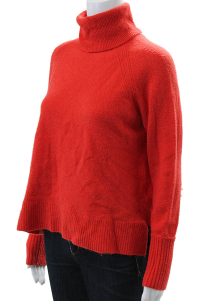 J Crew Womens Red Turtleneck Pullover Sweater Size S