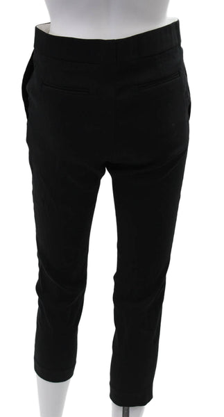 IRO Womens Capri Pants Black Polyester Blend Zip Inseam 23 Size 36