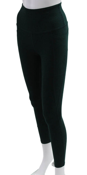 Beyond Yoga Women Ankle Leggings Green Polyester Blend Size S