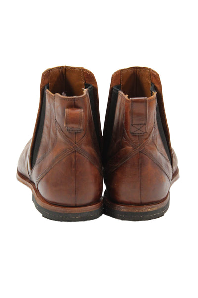 Timberland Mens Leather Slip On Ankle Boots Brown Size 11