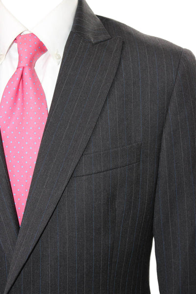 Dolce & Gabbana Mens Striped Gray Viscose Blazer Size 52