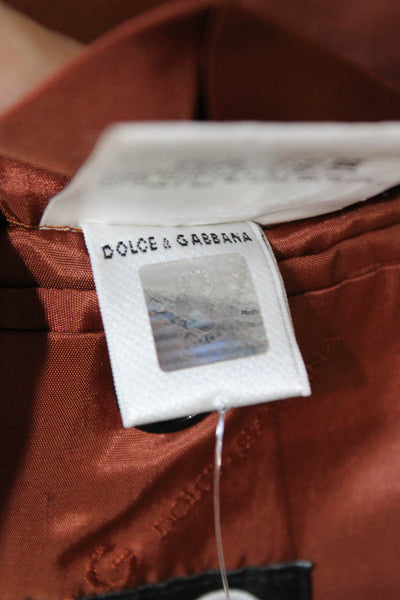 Dolce & Gabbana Mens Striped Gray Viscose Blazer Size 52