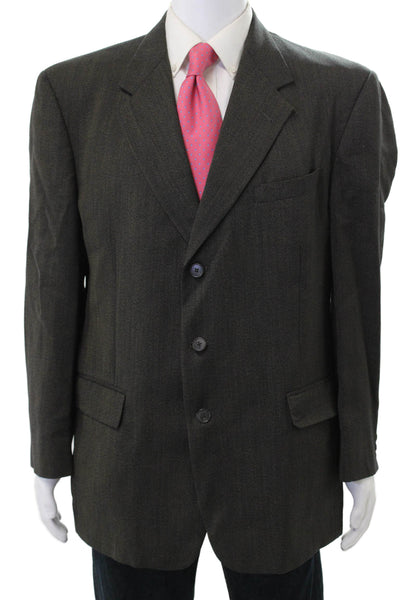 Hart Schaffner Marx Mens Gray Blazer Button Size 42
