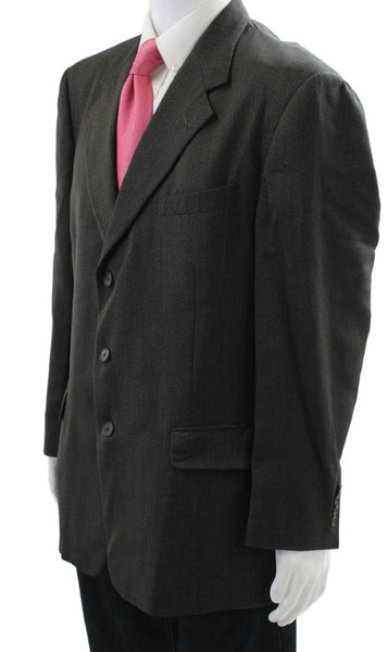 Hart Schaffner Marx Mens Gray Blazer Button Size 42