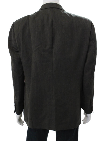 Hart Schaffner Marx Mens Gray Blazer Button Size 42