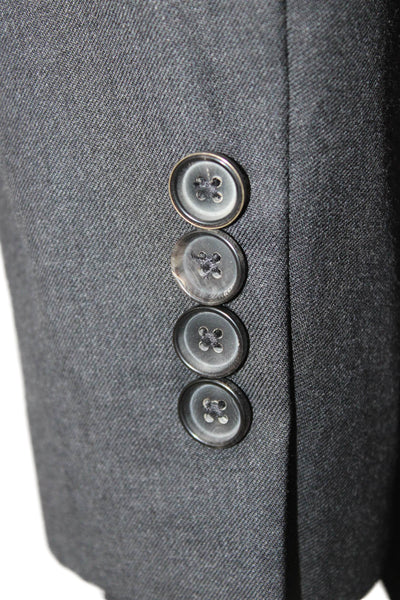 Boss Hugo Boss Mens Gray Blazer Button Closure Size 42