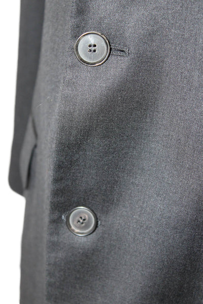 Boss Hugo Boss Mens Gray Blazer Button Closure Size 42