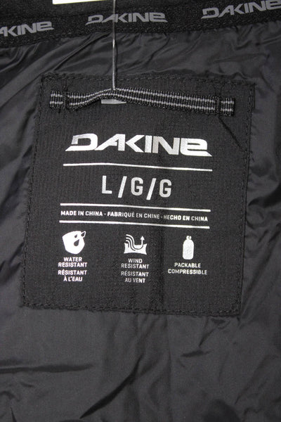 Dakine Mens Quilted Nylon Ski Vest Black Zip Size L