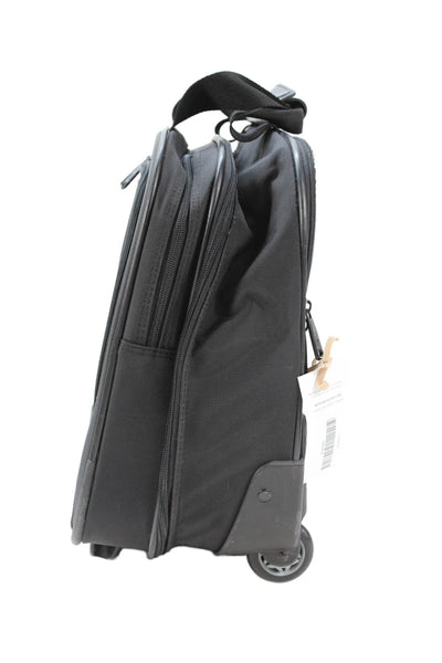 Samsonite Unisex Adults Zippered Structured Rolling Briefcase Black