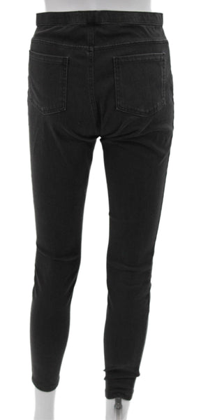 Hue Women Jegging Gray Cotton Blend Solid Size S