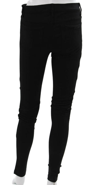 Joe's Collection Women Skinny Black Jeans Cotton Blend Zip Inseam 33 Size 26