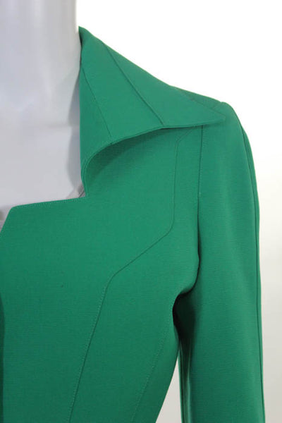 Thierry Mugler Green Wool Blend Long Sleeve Blazer French Size 36 US Size 4