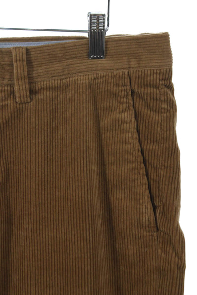 Polo Ralph Lauren Mens Chino Pants Brown Button 99% Cotton Size 33