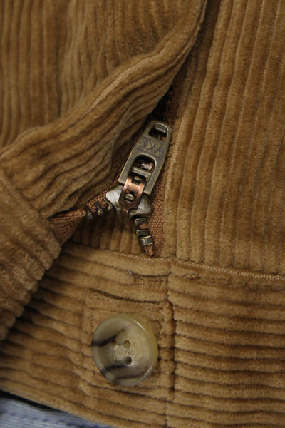 Polo Ralph Lauren Mens Chino Pants Brown Button 99% Cotton Size 33