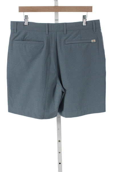 Faherty Mens Chino Shorts Blue Beach Button Size 33