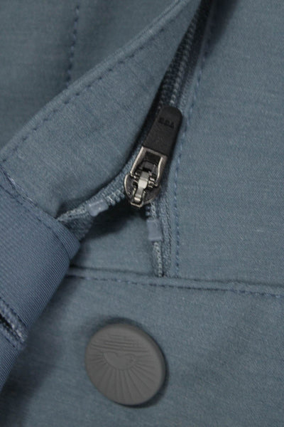 Faherty Mens Chino Shorts Blue Beach Button Size 33