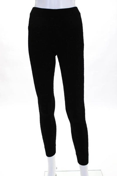 Fendi Black Wool Sheer Skinny Leggings Size Italian 38 NEW $500