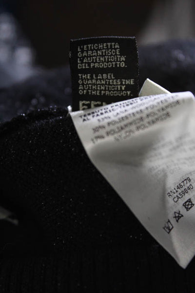 Fendi Black Wool Sheer Skinny Leggings Size Italian 38 NEW $500