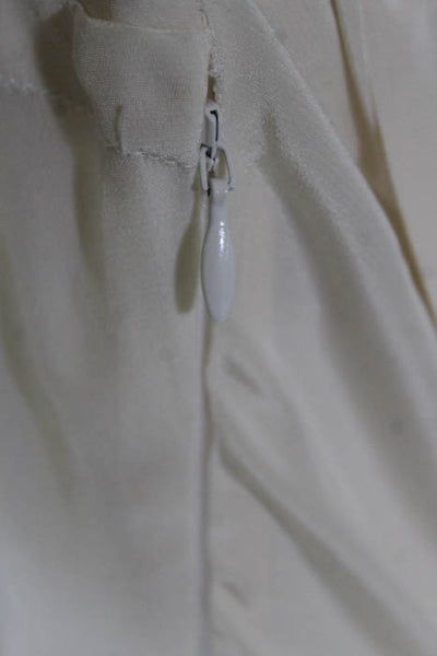 Elizabeth and James Beige Sleeveless Cut Out Waist Maxi Dress Size Small