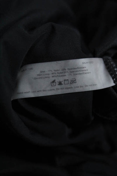 Spanx Black Drawstring Halter One Piece Size 18 NEW