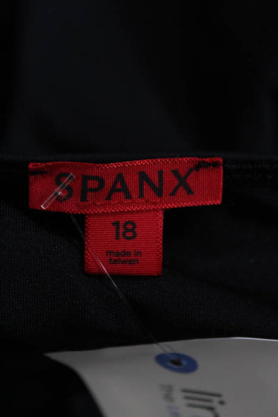 Spanx Black Drawstring Halter One Piece Size 18 NEW
