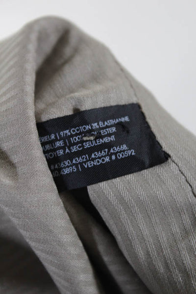 Club Monaco Womens Jacket Size 4 Beige Cotton Long Sleeve Button Front