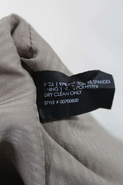 Club Monaco Womens Jacket Size 4 Beige Cotton Long Sleeve Button Front