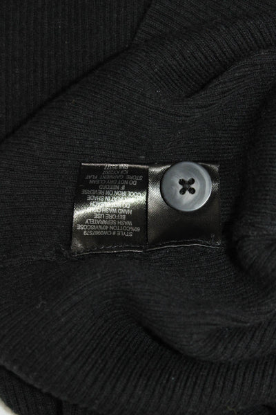 Sanctuary Women Cardigan Black V Neck Cotton Long Sleeve Size S