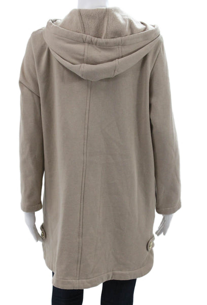 Scandia Woods Women Beige Basic Jacket Button Long Sleeve Size M