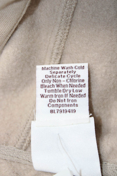 Scandia Woods Women Beige Basic Jacket Button Long Sleeve Size M