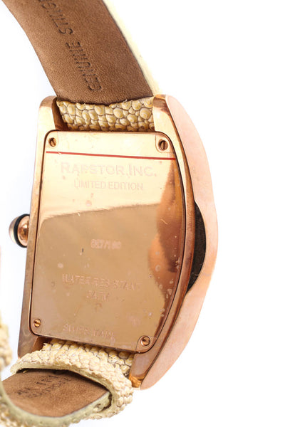 Rapstor Inc. Limited Edition Stingray Rose Gold Tone Diamond Watch