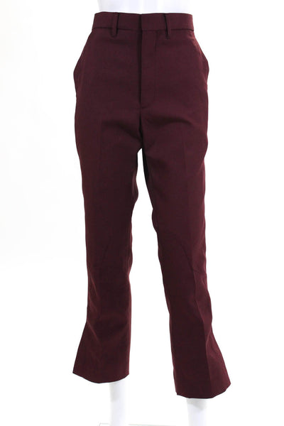 Toga Pulla Womens Western Seam Maroon Split Hem Chino Pants Size European 38