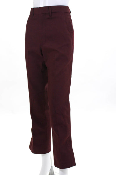 Toga Pulla Womens Western Seam Maroon Split Hem Chino Pants Size European 38