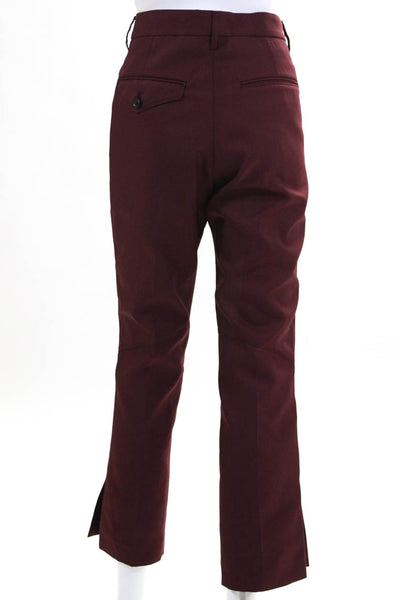 Toga Pulla Womens Western Seam Maroon Split Hem Chino Pants Size European 38