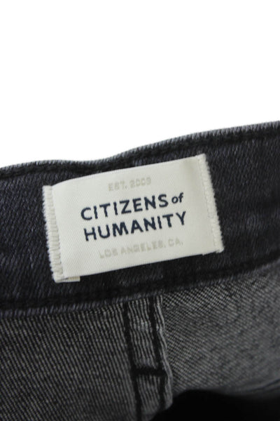 Citizens of Humanity Womens Skinny Gray Mid Rise Cotton Blend Jeans 26in Size 25