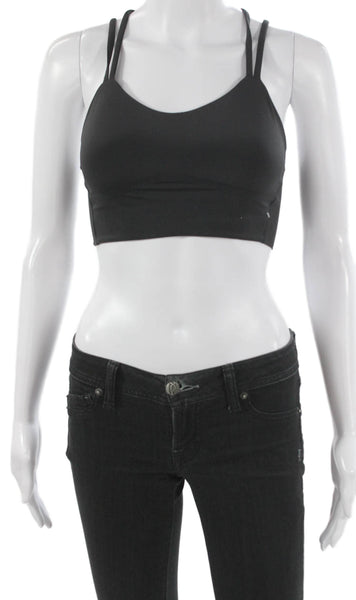 Lululemon Women's Scoop Neck Strappy Sport Bra Black Size 4