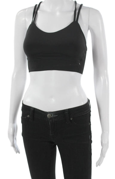 Lululemon Women's Scoop Neck Strappy Sport Bra Black Size 4