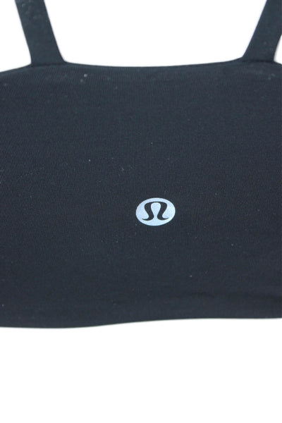 Lululemon Women's Scoop Neck Strappy Sport Bra Black Size 4