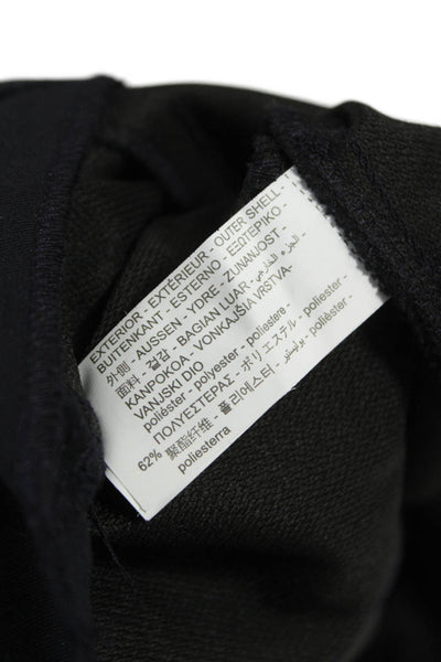 Zara Women Peplum Blouse Sleeveless Round Neck Black Zip Polyester Size S